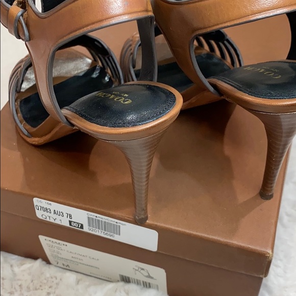 COACH Izzy Mat Calf/Mat Calf Slingback Heels - Picture 7 of 8